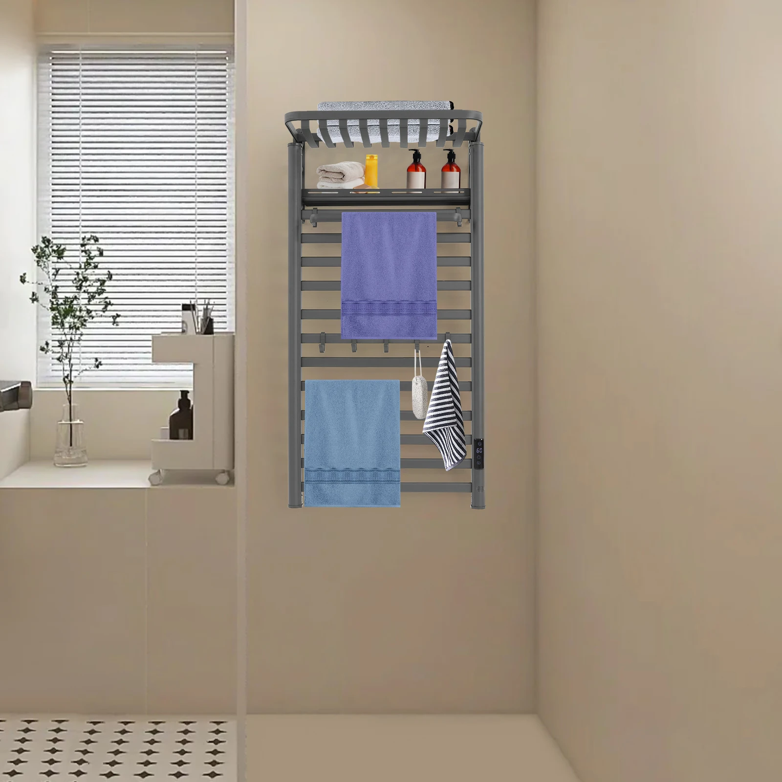 Heated Towel Rack, Towel Warmer Rack, Electric Towel Warmer Rack
Heated Towel Rack, Towel Warmer Rack, Electric Towel Warmer Rack