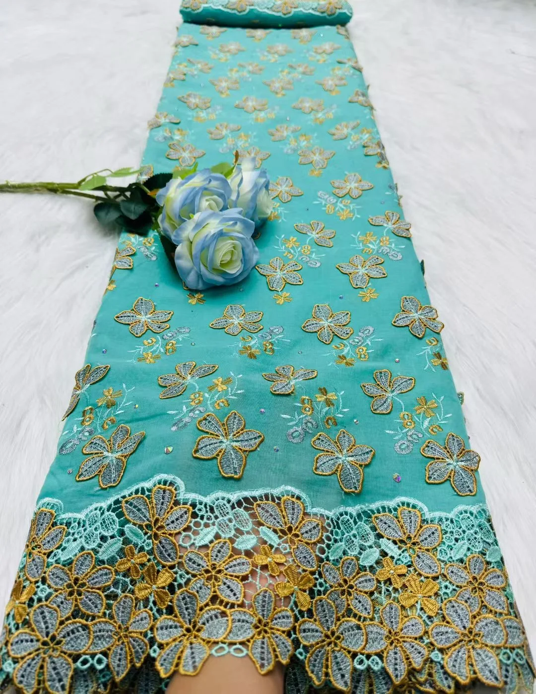 Swiss Voile Lace In Switzerland With 3D Flower Applique Stones 2026 Super Quality African Lace Fabric For Wedding Lace Dress
Swiss Voile Lace In Switzerland With 3D Flower Applique Stones 2026 Super Quality African Lace Fabric For Wedding Lace Dress