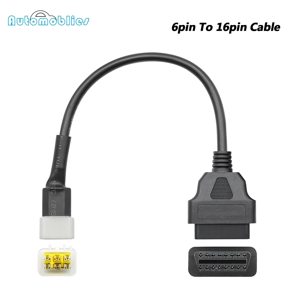 For Dp 6pin To 16pin Cable Motorcycle OBD2 Connector Cables Adapter OBD Diagnostic Cable Extension Connectors
For Dp 6pin To 16pin Cable Motorcycle OBD2 Connector Cables Adapter OBD Diagnostic Cable Extension Connectors