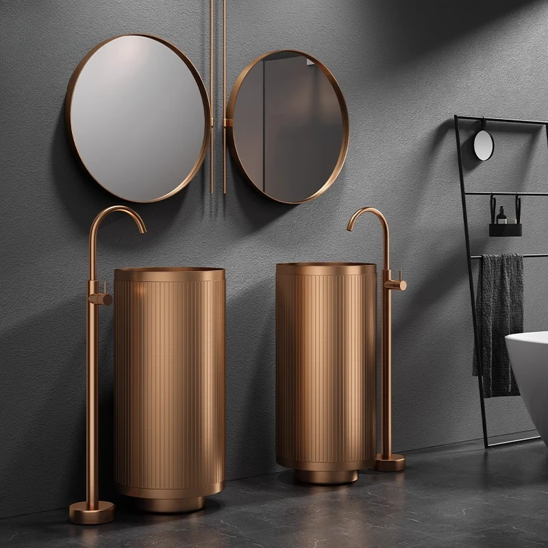 Hotel Internet celebrity column basin creative column washbasin light luxury art basin integrated
Hotel Internet celebrity column basin creative column washbasin light luxury art basin integrated