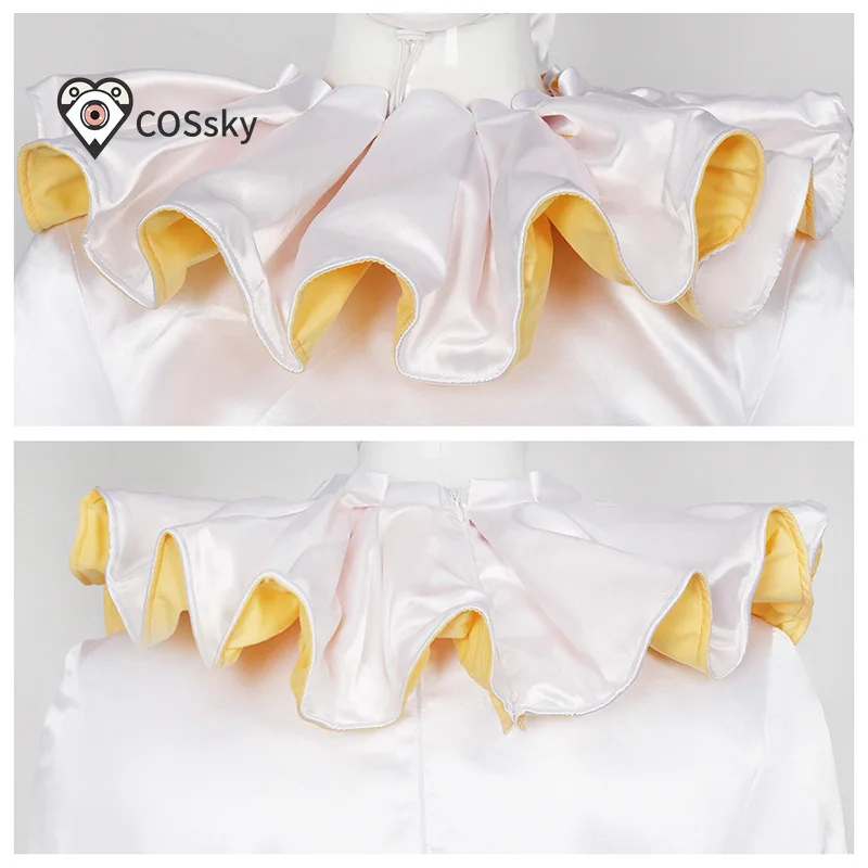 Game Circus Pierrot Cosplay white joker Costumes Role Play Clown Uniform Halloween Carnival Party Outfit For Men Woman
Game Circus Pierrot Cosplay white joker Costumes Role Play Clown Uniform Halloween Carnival Party Outfit For Men Woman