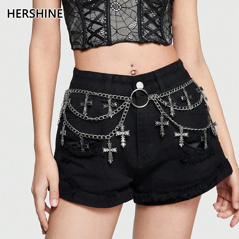 HERSHINE Women's Fashion Multi-Layer Cross Decoration Waist Chain, Y2K Gothic Punk Harajuku Rock Hip Hop Style,spring,summer
HERSHINE Women's Fashion Multi-Layer Cross Decoration Waist Chain, Y2K Gothic Punk Harajuku Rock Hip Hop Style,spring,summer