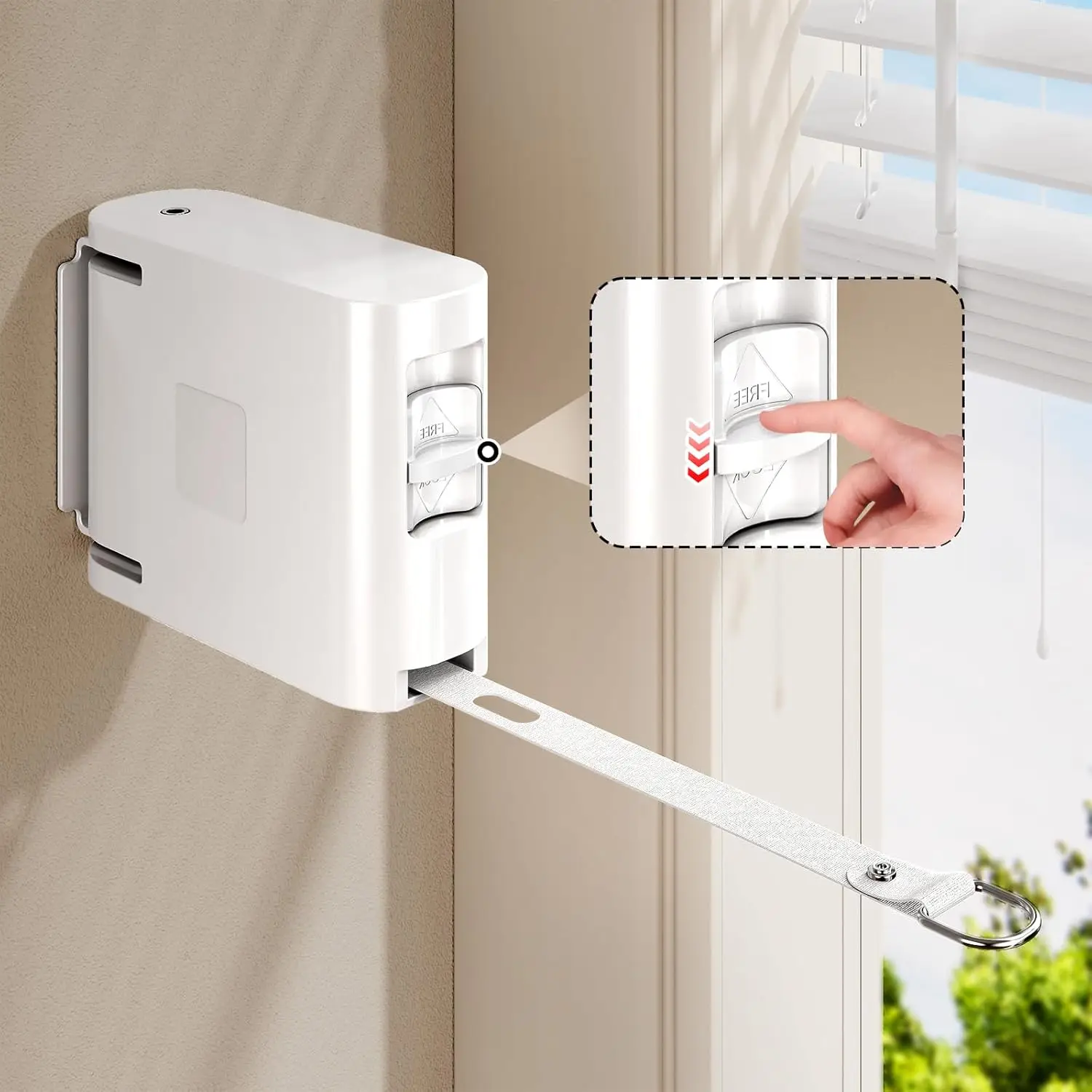 13.9 ft TPU Retractable Clothesline for Indoor Outdoor Heavy Duty Wall Mounted Drying Line
13.9 ft TPU Retractable Clothesline for Indoor Outdoor Heavy Duty Wall Mounted Drying Line
