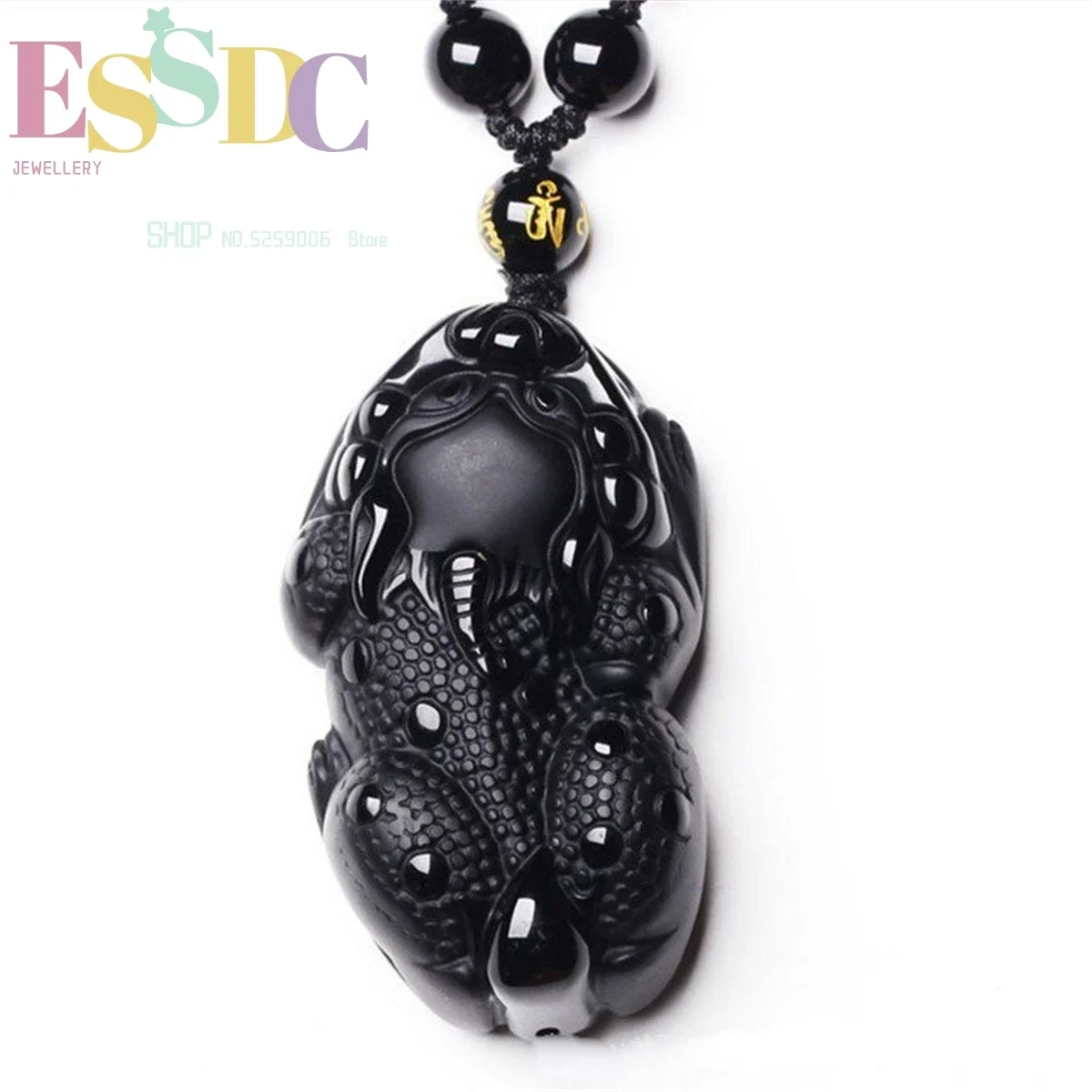 Wholesale Natural Obsidian Stone Pixiu Necklace Fine-carved Three-Dimensional Golden Toad Pixiu Pendants Black Obsidian Amulet
Wholesale Natural Obsidian Stone Pixiu Necklace Fine-carved Three-Dimensional Golden Toad Pixiu Pendants Black Obsidian Amulet
