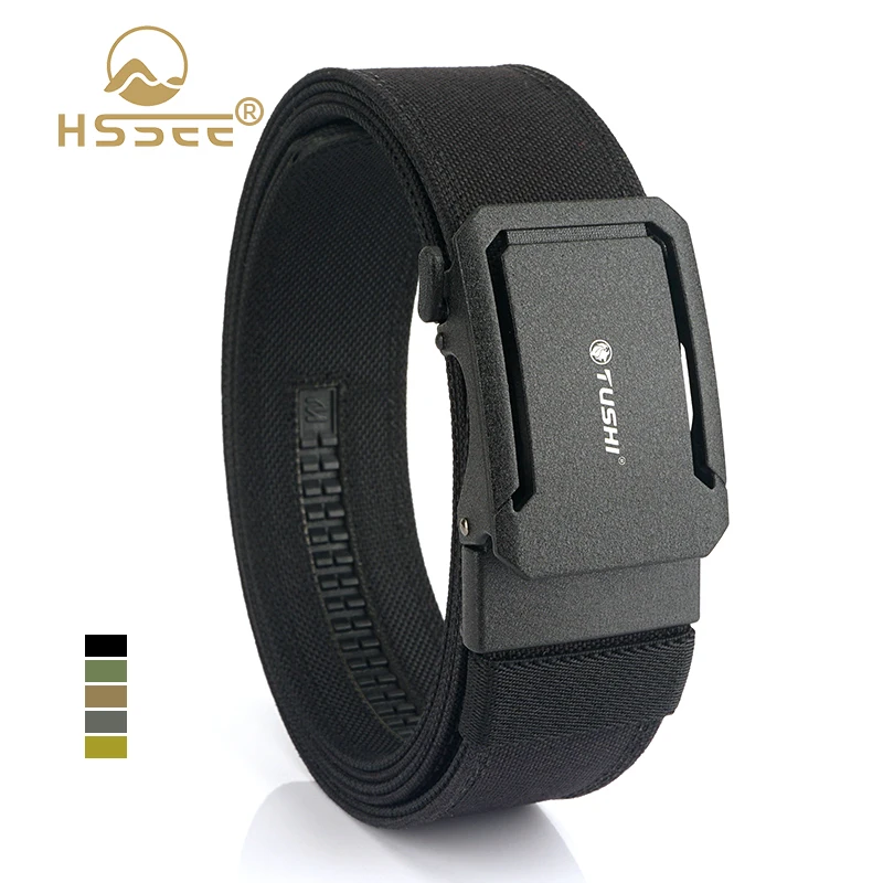 HSSEE 4.3cm/1.7" Men's Military Tactical Belt 1100D Tight Nylon Metal Automatic Buckle IPSC Gun Belt Outdoor Casual Girdle Male
HSSEE 4.3cm/1.7" Men's Military Tactical Belt 1100D Tight Nylon Metal Automatic Buckle IPSC Gun Belt Outdoor Casual Girdle Male