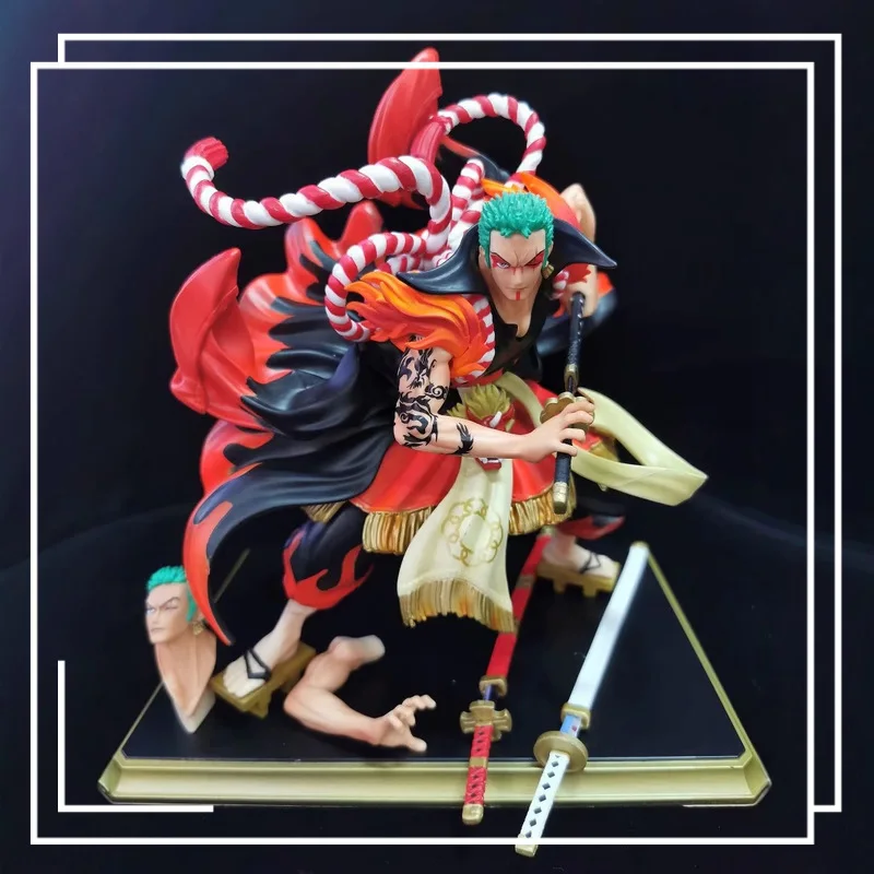 Bandai One Piece GK Kabuki Zoro Статуя Ten-Shishi Zoro One Sword Style Аниме Фигурка Модель A217 для Коллекции 
Bandai One Piece GK Kabuki Zoro Статуя Ten-Shishi Zoro One Sword Style Аниме Фигурка Модель A217 для Коллекции