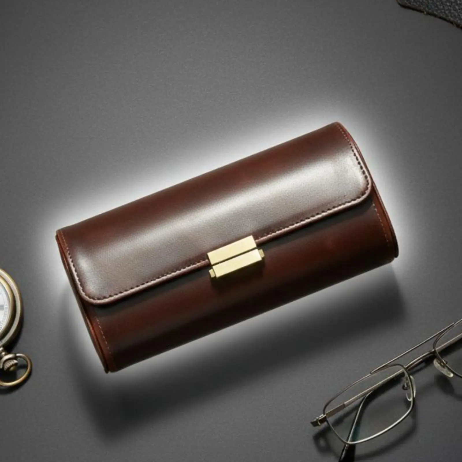 3 Slot Watch Box Portable Leather Watch Case Soft Velvet Soft Velvet Lining Shockproof for Travelers
3 Slot Watch Box Portable Leather Watch Case Soft Velvet Soft Velvet Lining Shockproof for Travelers