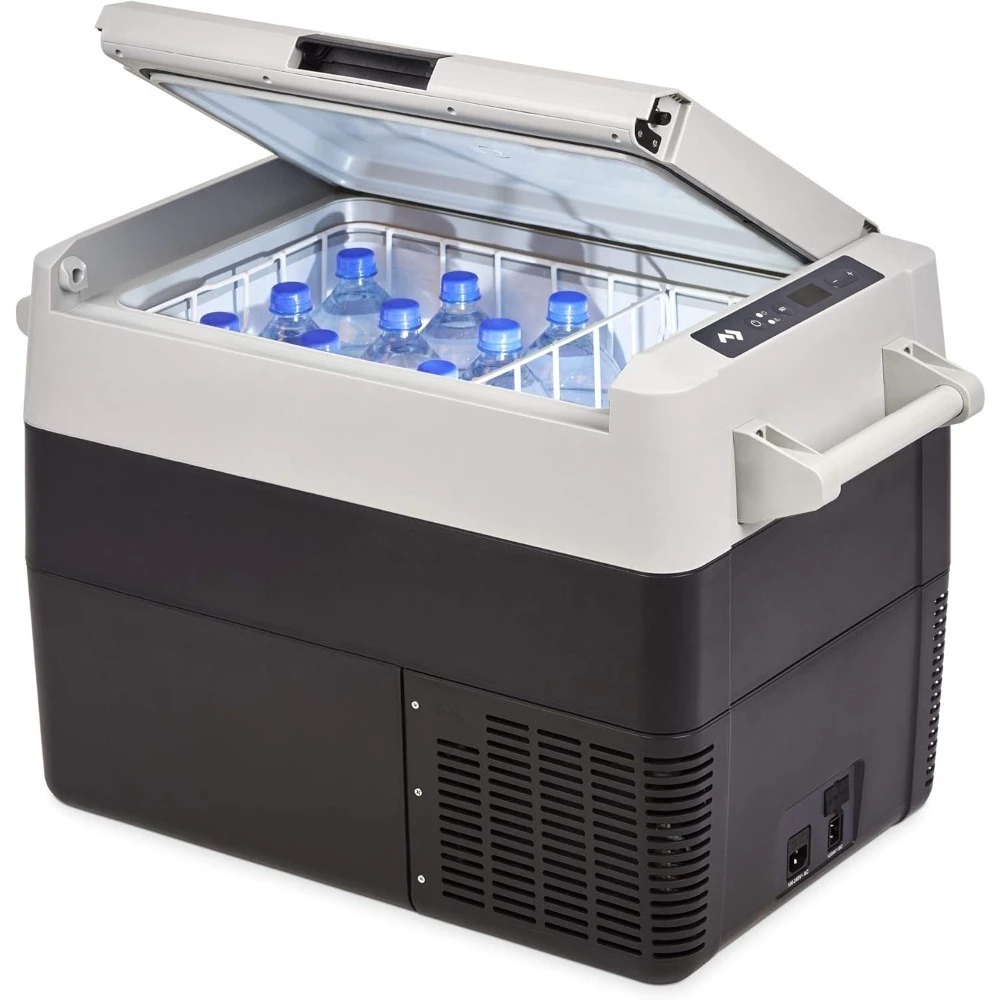 Охладитель с питанием CFF 45, двухсторонний шарнир с энергоэффективной конструкцией — 0–50 ° F Портативный холодильник и морозильник емкостью 44 л. 
Охладитель с питанием CFF 45, двухсторонний шарнир с энергоэффективной конструкцией — 0–50 ° F Портативный холодильник и морозильник емкостью 44 л.