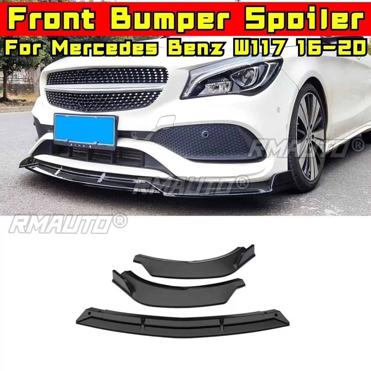 Car Front Bumper Lip Diffuser Spoiler Glossy Black Modification Part for Mercedes Benz CLA Class W117 16-20 Bumper Protector
Car Front Bumper Lip Diffuser Spoiler Glossy Black Modification Part for Mercedes Benz CLA Class W117 16-20 Bumper Protector
