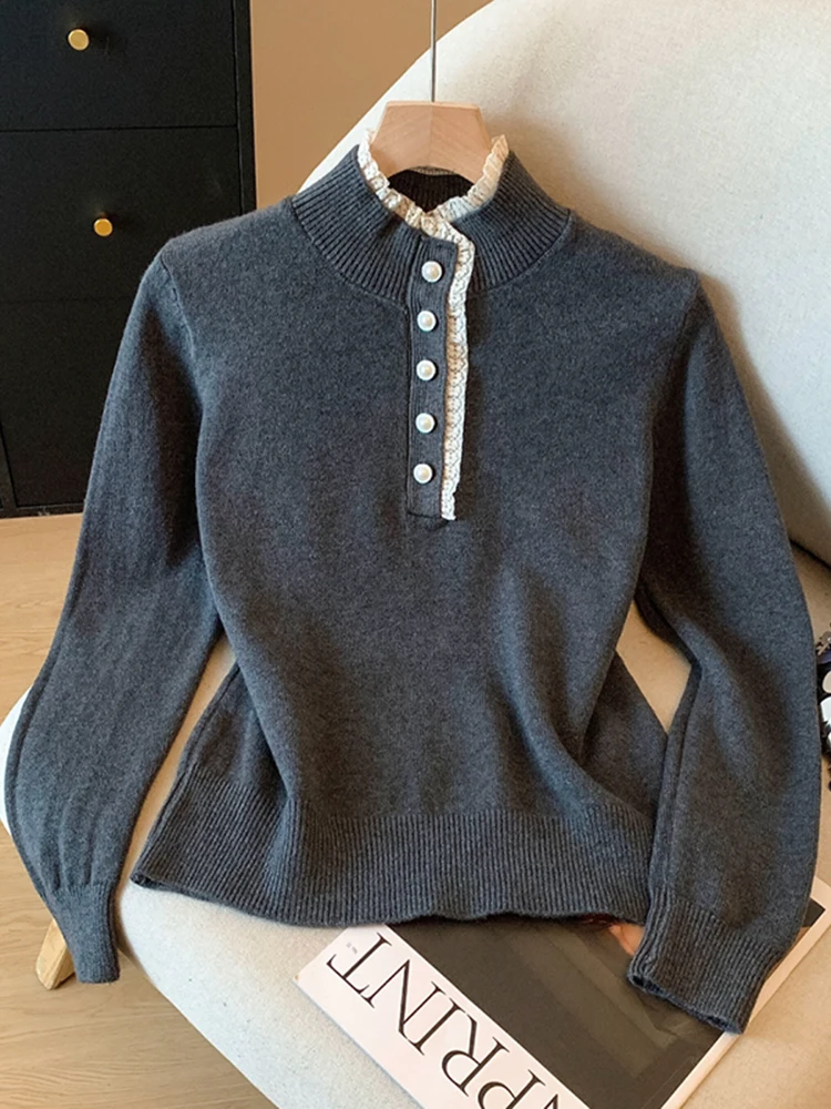 Женский вязаный свитер с высоким воротником, зимний, с длинными рукавами, облегающий, модный, элегантный, премиум-класса
Женский вязаный свитер с высоким воротником, зимний, с длинными рукавами, облегающий, модный, элегантный, премиум-класса