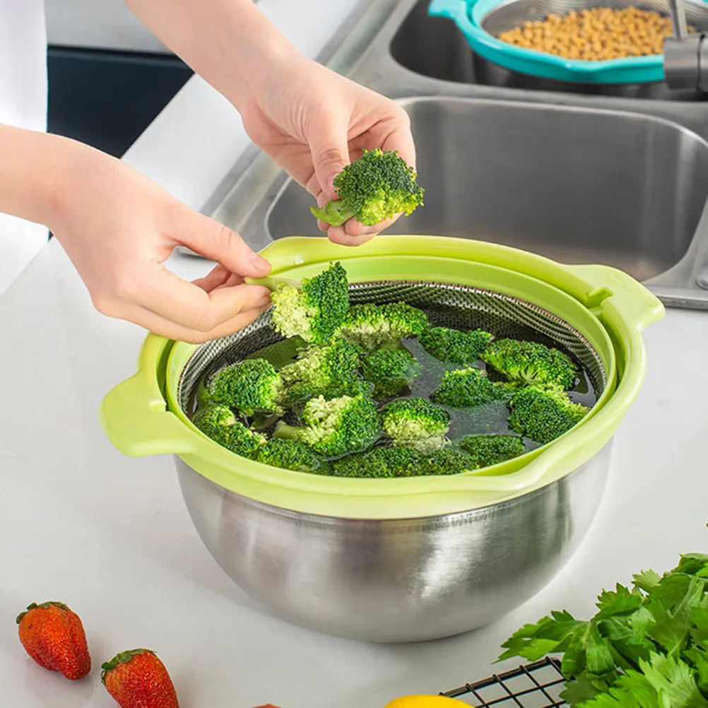 Набор из 1-го комплекта: корзина-фильтр для промывки риса, кухонный дуршлаг для фруктов и овощей, таз для мытья овощей, корзина для фруктов
Набор из 1-го комплекта: корзина-фильтр для промывки риса, кухонный дуршлаг для фруктов и овощей, таз для мытья овощей, корзина для фруктов