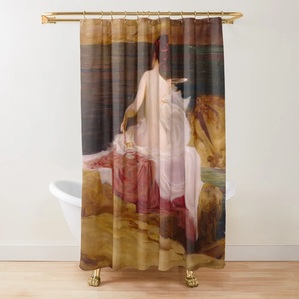 CALYPSO'S ISLAND - HERBERT JAMES DRAPER Shower Curtain For Bathrooms For Bathroom Shower Window Bathtub Curtain
CALYPSO'S ISLAND - HERBERT JAMES DRAPER Shower Curtain For Bathrooms For Bathroom Shower Window Bathtub Curtain