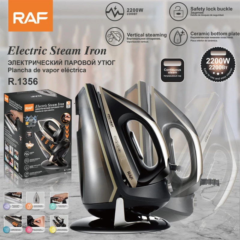 RAFPressure Steam Electric Iron Vertical Steam Iron with Ceramic Soleplate
RAFPressure Steam Electric Iron Vertical Steam Iron with Ceramic Soleplate