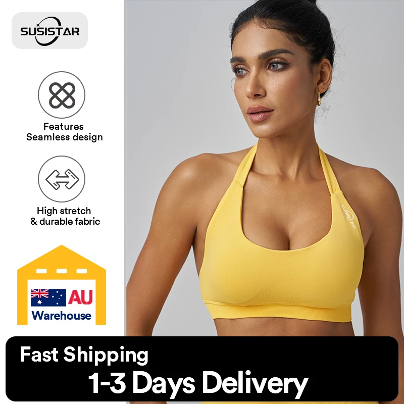 SUSISTAR Sports Bras for Women Removable Padded Yoga Tank Tops Sleeveless Fitness Workout Crop Tops
SUSISTAR Sports Bras for Women Removable Padded Yoga Tank Tops Sleeveless Fitness Workout Crop Tops