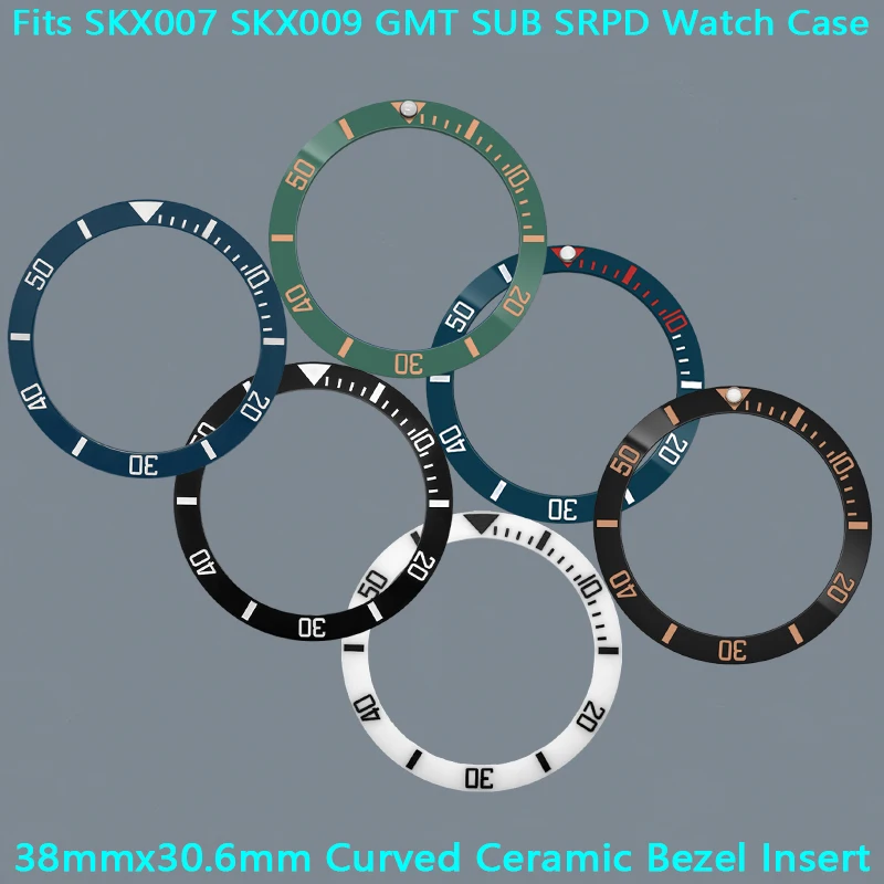 SKX007 Bezel Insert 38mmX30.6mm Ceramic Ring SUB Curved Bezel SRPD GMT SKX Man Watch Bezel Replace Parts for Mod NH35 NH36 Watch
SKX007 Bezel Insert 38mmX30.6mm Ceramic Ring SUB Curved Bezel SRPD GMT SKX Man Watch Bezel Replace Parts for Mod NH35 NH36 Watch