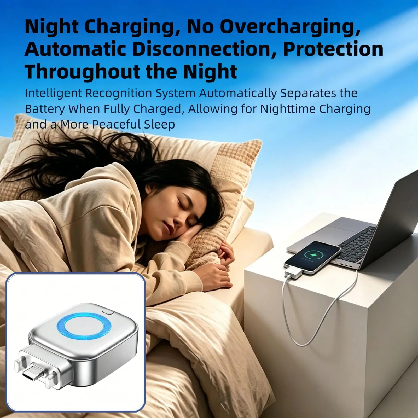 Full Charge Auto Cut-Off Separator 140W High Speed Fast Charging AI Smart Split Safety Protection Adapter RGB Light
Full Charge Auto Cut-Off Separator 140W High Speed Fast Charging AI Smart Split Safety Protection Adapter RGB Light