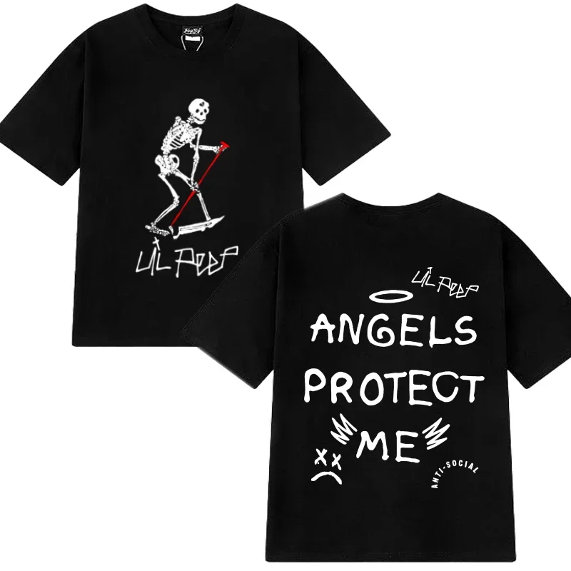 Personalization Lil Peep skull Printed T shirt 2024 Men Women gothic vintage streetwear Unisex 100% Cotton short sleeve T-shirts
Personalization Lil Peep skull Printed T shirt 2024 Men Women gothic vintage streetwear Unisex 100% Cotton short sleeve T-shirts