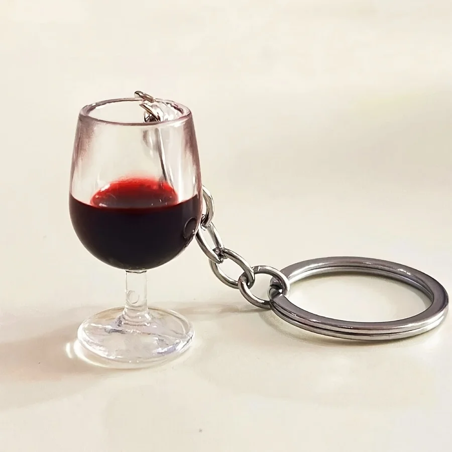 2026 Trendy Mini Red Wine Glass Keychain Simulation Wine Cup Bag Charm Drink Accessory for Backpack Car Key Wine Lover Gift
2026 Trendy Mini Red Wine Glass Keychain Simulation Wine Cup Bag Charm Drink Accessory for Backpack Car Key Wine Lover Gift