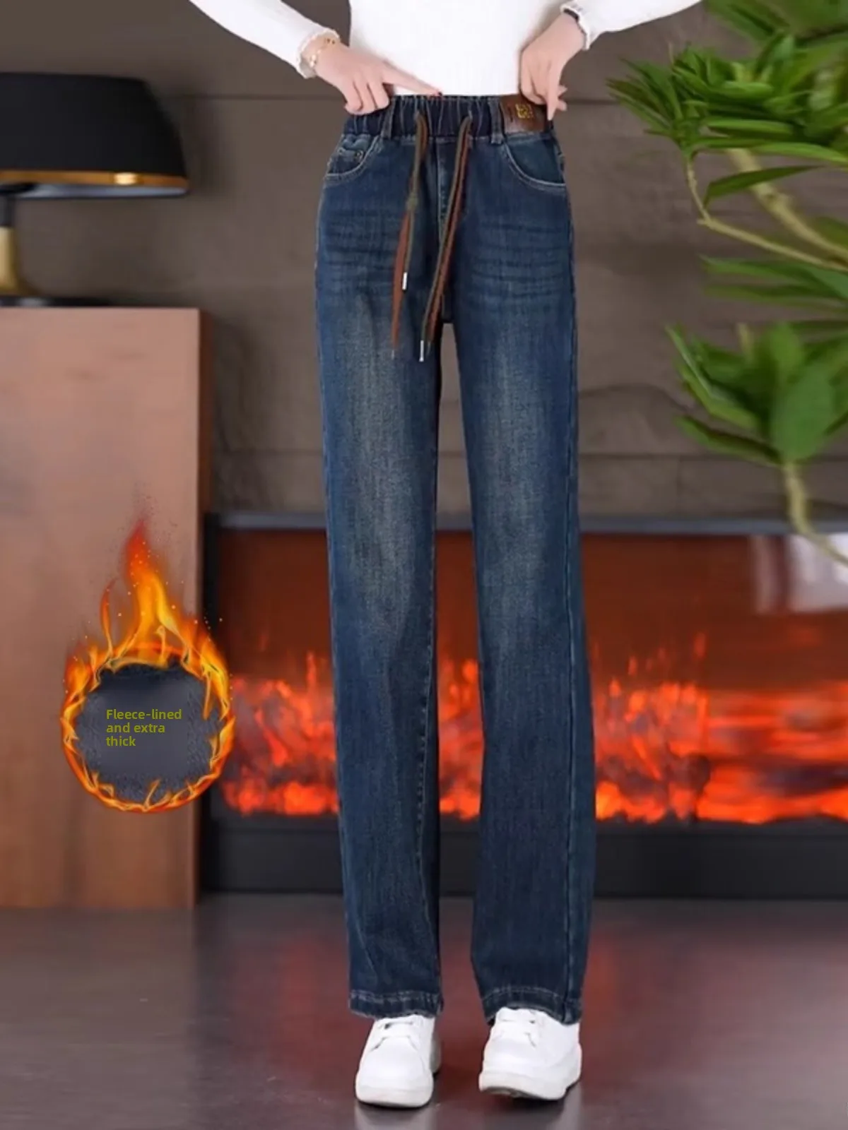 Women's Wide Leg Denim Jeans Spring Autumn Thiened Fce Loose Slimming Elastic Drapey Slim Straight Leg Pants
Women's Wide Leg Denim Jeans Spring Autumn Thiened Fce Loose Slimming Elastic Drapey Slim Straight Leg Pants