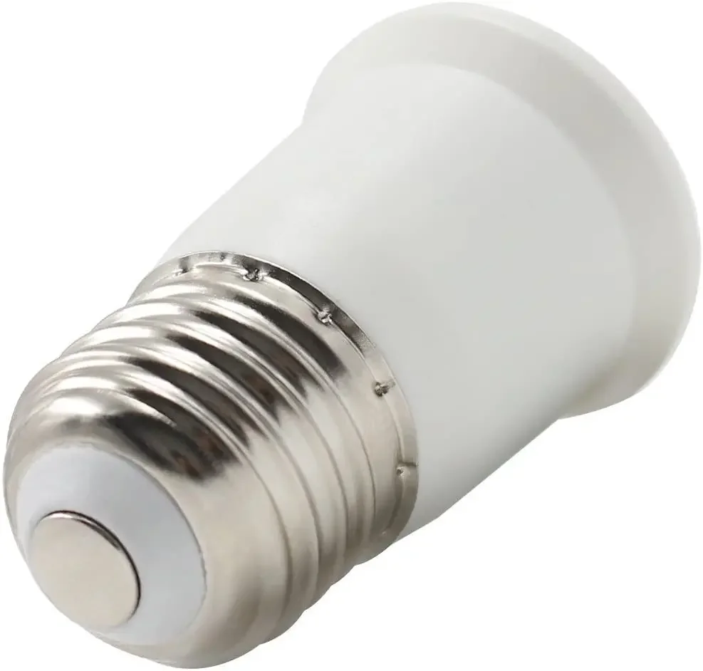 2pcs E26 to E26/E27 to E27 Edison Screw LED CFL Bulb Base Holder PBT High Temp CE Rohs Light Socket Converter Adapter Extender 
2pcs E26 to E26/E27 to E27 Edison Screw LED CFL Bulb Base Holder PBT High Temp CE Rohs Light Socket Converter Adapter Extender