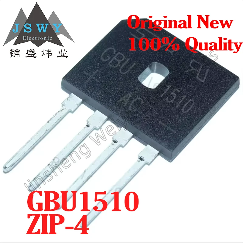 (10/50pcs) GBU1510 DIP-4/Single Phase Bridge Rectifier/1000V15A/New Original Stock Electronics 
(10/50pcs) GBU1510 DIP-4/Single Phase Bridge Rectifier/1000V15A/New Original Stock Electronics