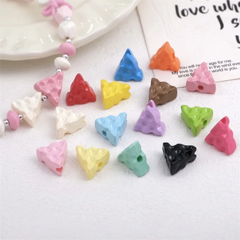 New arrived 100pcs/lot 13mm color print Cheese shape acrylic Triangle beads diy jewelry garment hair accessory
New arrived 100pcs/lot 13mm color print Cheese shape acrylic Triangle beads diy jewelry garment hair accessory