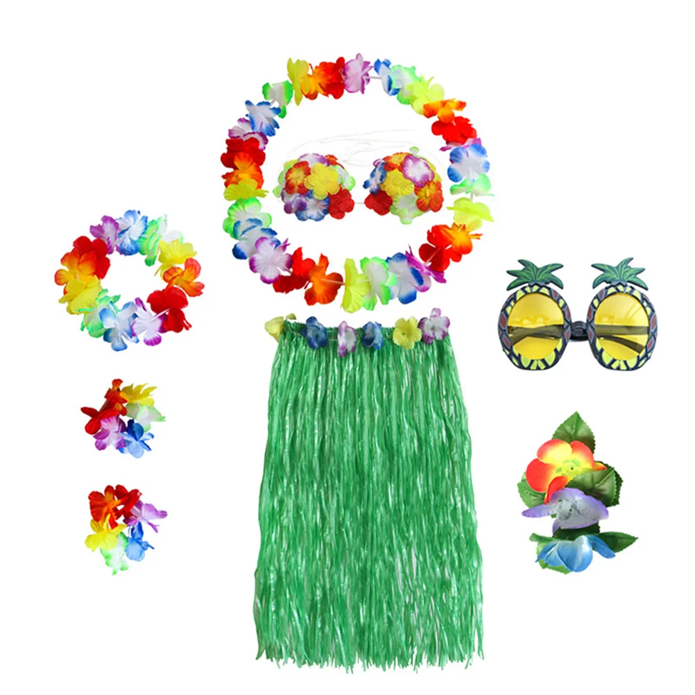 8 PCS Hula Dance Costume Hawaiian Dress up Grass Skirts Outfit Luau Outfits for Women
8 PCS Hula Dance Costume Hawaiian Dress up Grass Skirts Outfit Luau Outfits for Women