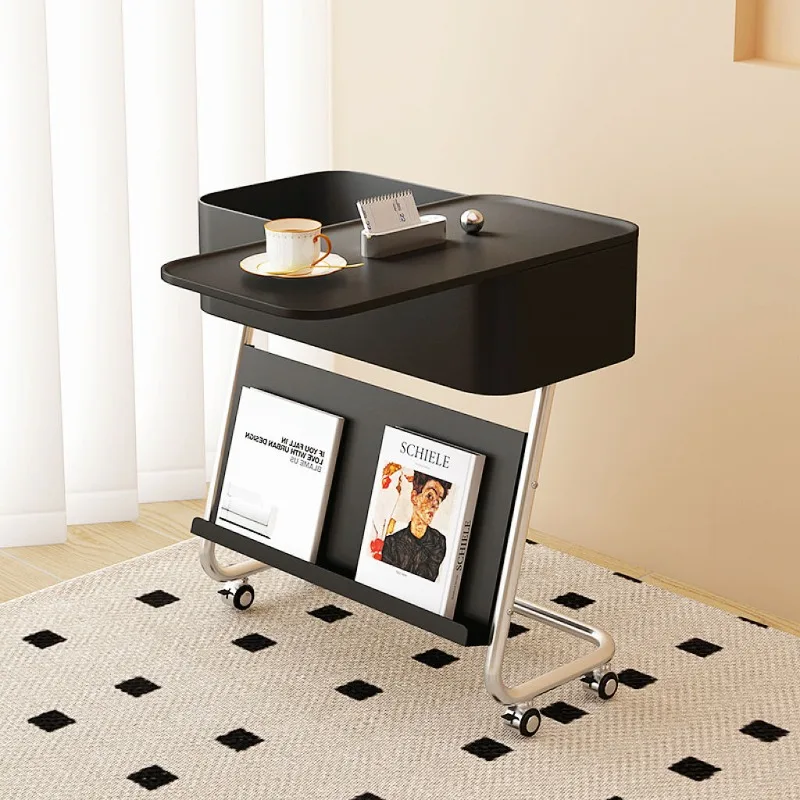 Mobile cream style bedroom with extremely narrow bedside table, modern small high-end storage rack
Mobile cream style bedroom with extremely narrow bedside table, modern small high-end storage rack