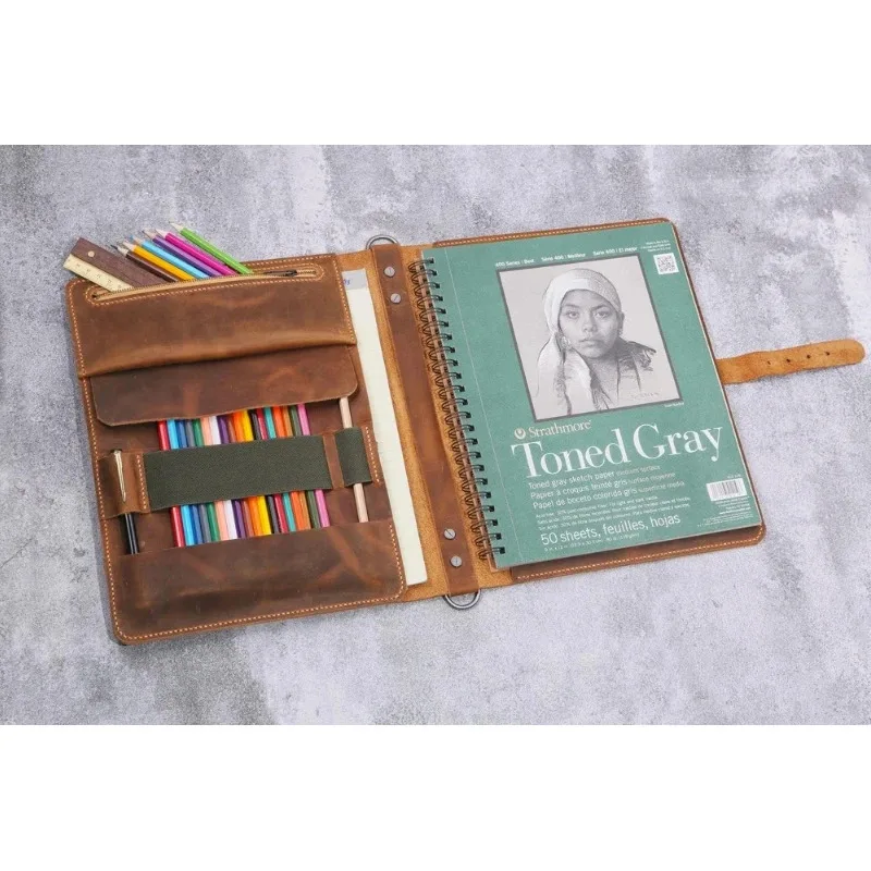 A+Personalized A4 sketchpad cover case, Leather sketchbook cover for Strathmore sketchbook sketchpad 9x12 W06-LSN912B
A+Personalized A4 sketchpad cover case, Leather sketchbook cover for Strathmore sketchbook sketchpad 9x12 W06-LSN912B