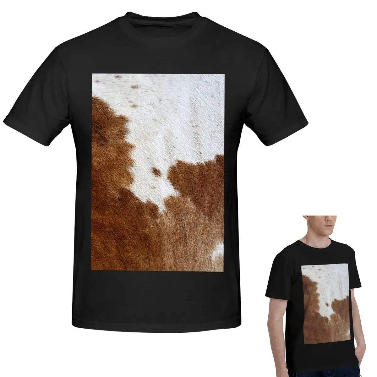 100% хлопок, стильная футболка из коровьей кожи с текстурой коровьей кожи, мужская забавная футболка большого размера, мужские рубашки с круглым вырезом, топы
100% хлопок, стильная футболка из коровьей кожи с текстурой коровьей кожи, мужская забавная футболка большого размера, мужские рубашки с круглым вырезом, топы
