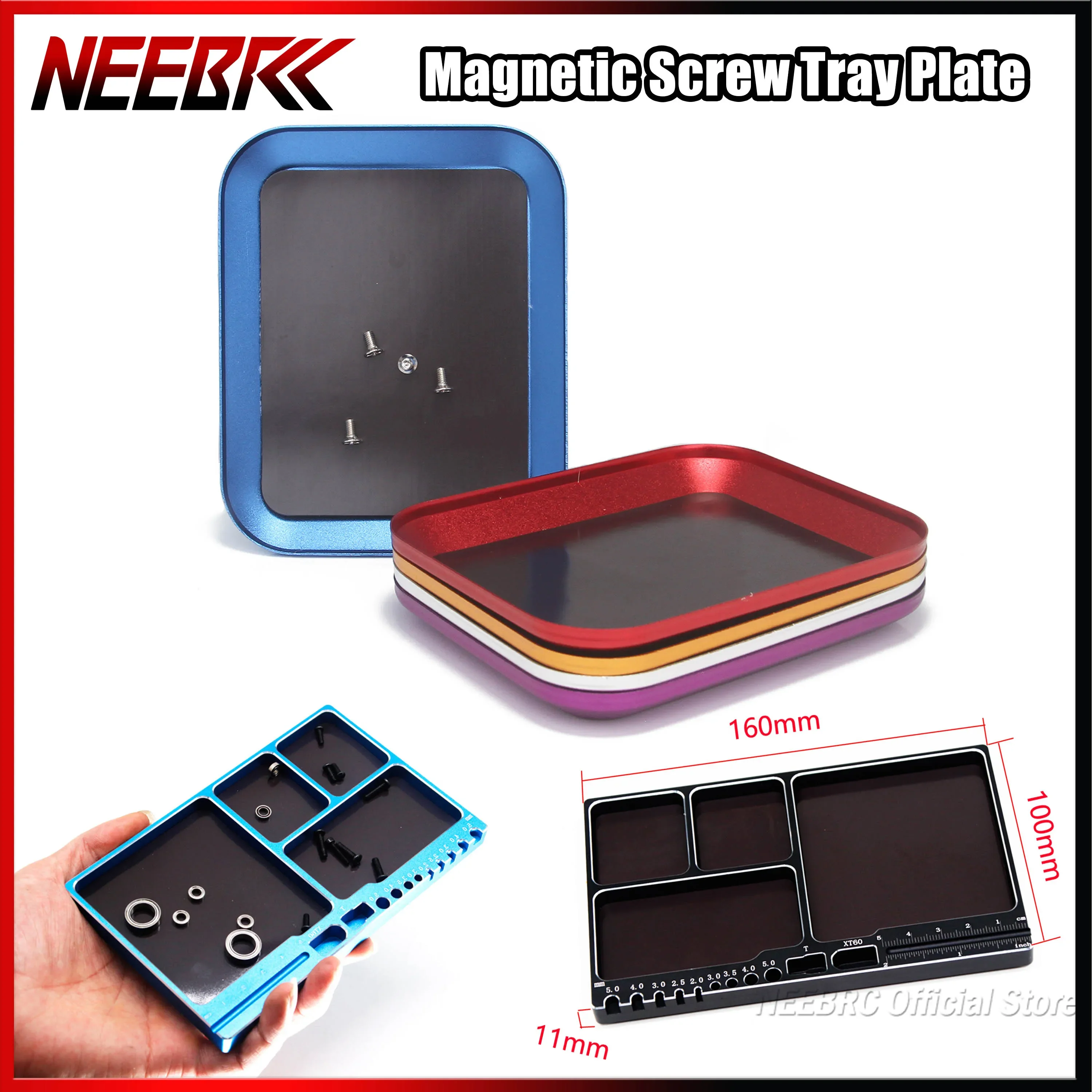 RC Repair Tool Magnetic Screw Tray Plate Aluminium Alloy Storage for Car Model Crawler Axial SCX10 D90 D110 Boat Airplane Part
RC Repair Tool Magnetic Screw Tray Plate Aluminium Alloy Storage for Car Model Crawler Axial SCX10 D90 D110 Boat Airplane Part