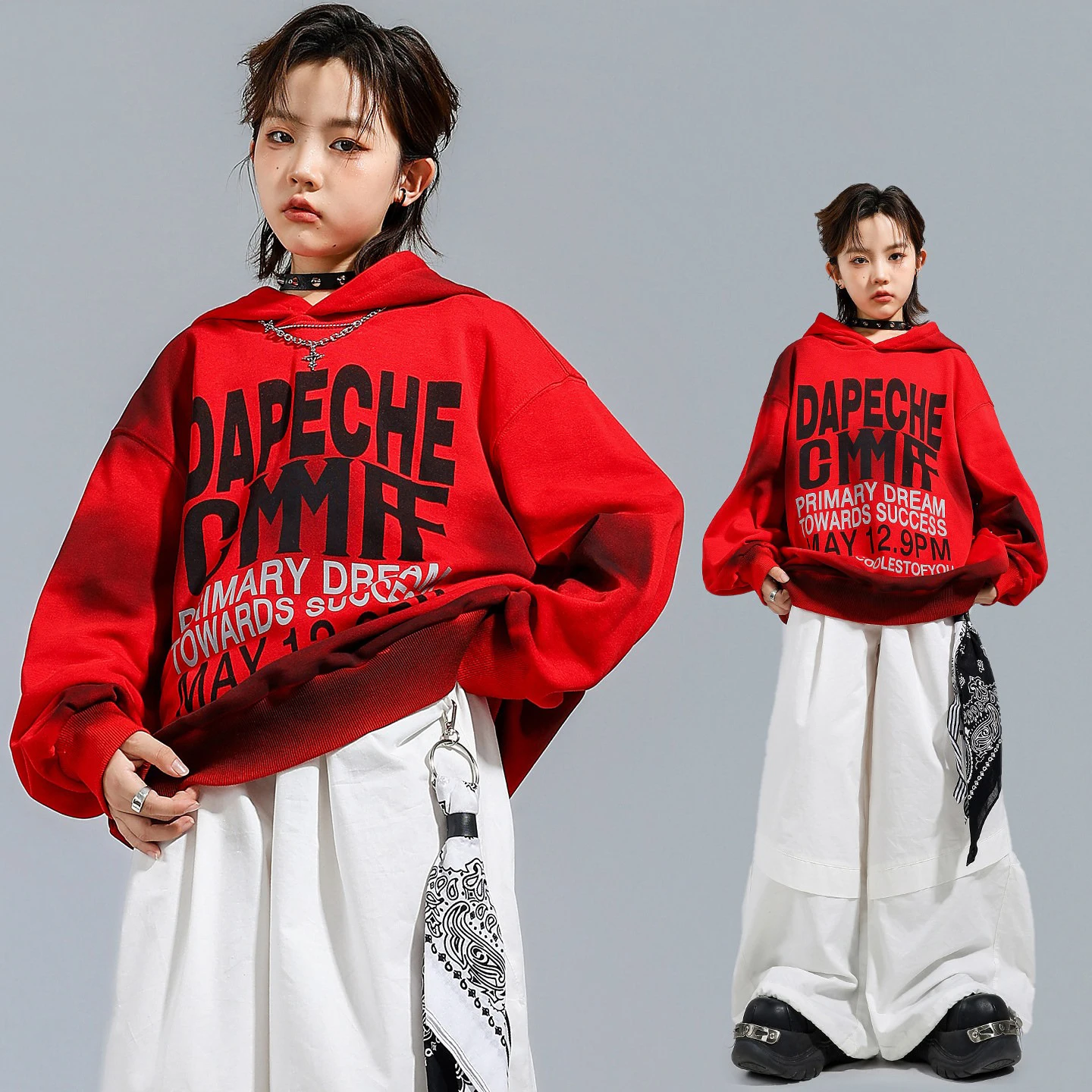 Children Jazz Hip Hop Dance Clothes Red Hooded Tops White Pants Baggy Street Wear Drum Concert Boys Girls Dance Outfits BL17916
Children Jazz Hip Hop Dance Clothes Red Hooded Tops White Pants Baggy Street Wear Drum Concert Boys Girls Dance Outfits BL17916