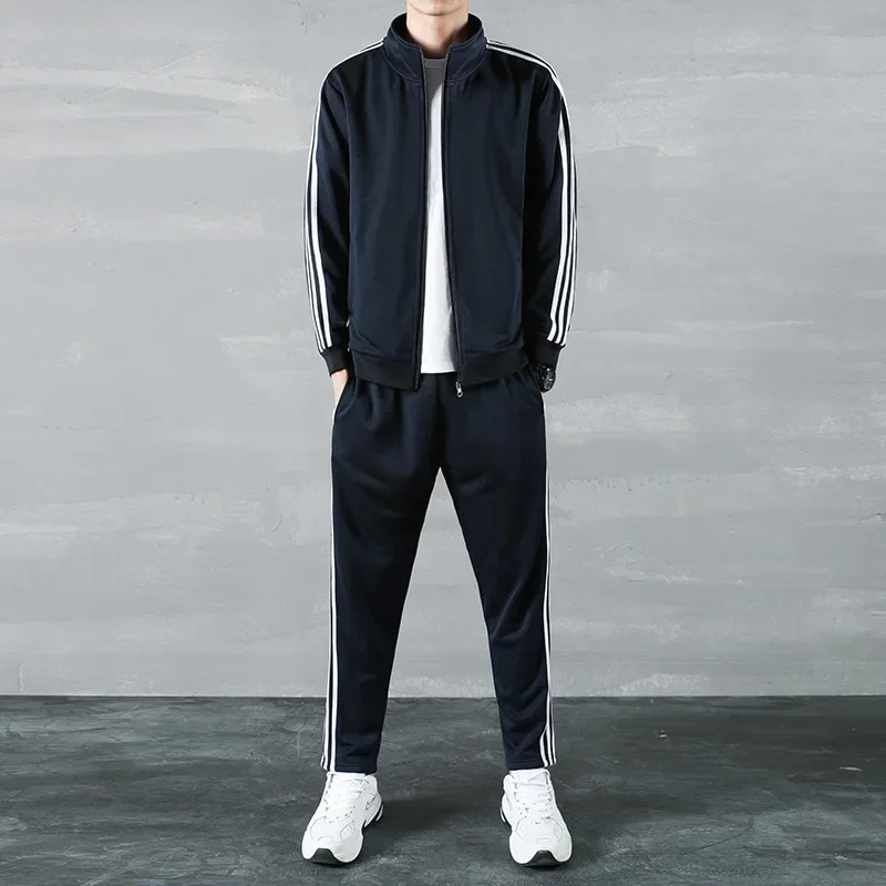 Spring Autumn New High Quality Men's Stand up Collar Zipper Jacket Sports and Leisure Pants Fashionable Trendy 2-piece Set
Spring Autumn New High Quality Men's Stand up Collar Zipper Jacket Sports and Leisure Pants Fashionable Trendy 2-piece Set