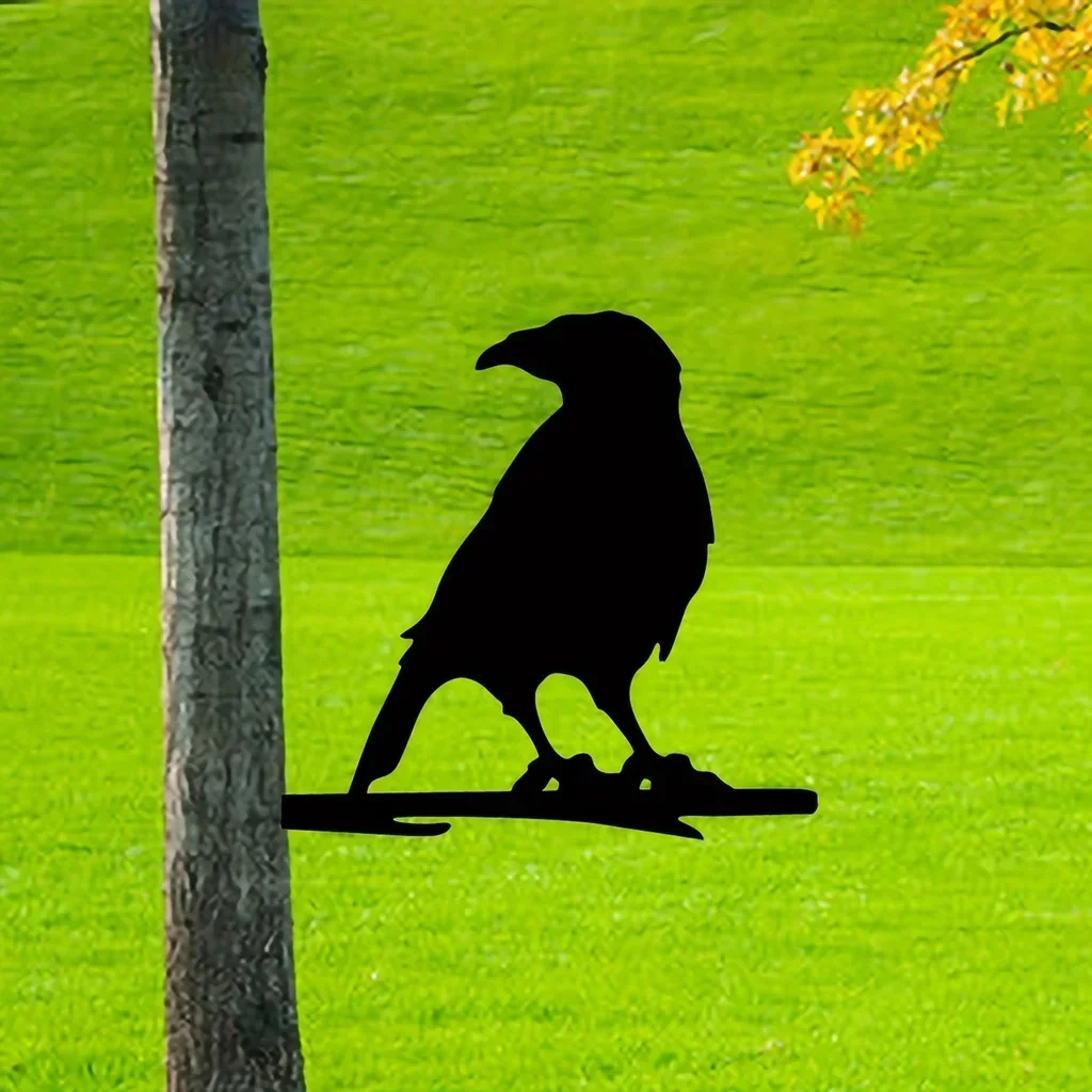 CIFBUY Decoration Crow on Branch Steel Silhouette Metal Wall Art Outdoor Home Garden Yard Patio Outdoor Statue Stake Decor Perfe
CIFBUY Decoration Crow on Branch Steel Silhouette Metal Wall Art Outdoor Home Garden Yard Patio Outdoor Statue Stake Decor Perfe