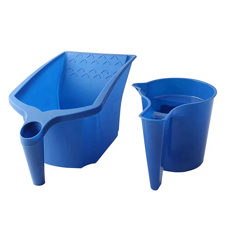 ABLQ 2 Pcs Roller Brush Holding Paint Cup New Material Convenient Construction Blue Plastic Paint Tray Paint Tool Set
ABLQ 2 Pcs Roller Brush Holding Paint Cup New Material Convenient Construction Blue Plastic Paint Tray Paint Tool Set