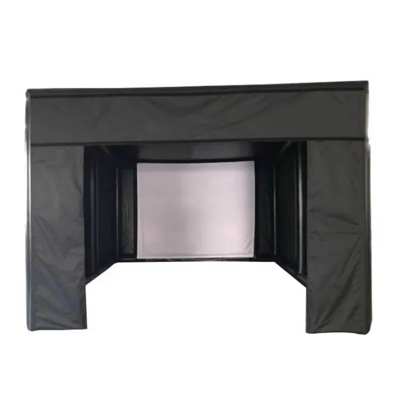 Mobile Portable Golf Simulator Hitting Cage Screen Inflatable Training Tent for Golf Simulator
Mobile Portable Golf Simulator Hitting Cage Screen Inflatable Training Tent for Golf Simulator