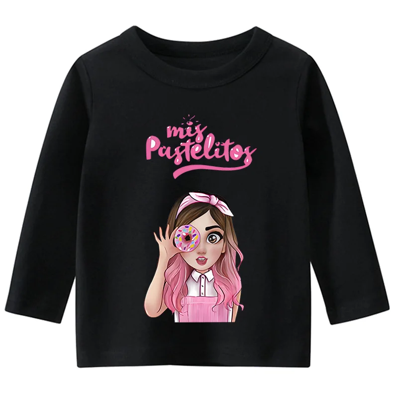 Mis Pastelitos Cartoon COTTON Fashion Kids Clothes Baby Girls Long Sleeved T-shirt Boys Casual Tees For Birthday Gift
Mis Pastelitos Cartoon COTTON Fashion Kids Clothes Baby Girls Long Sleeved T-shirt Boys Casual Tees For Birthday Gift