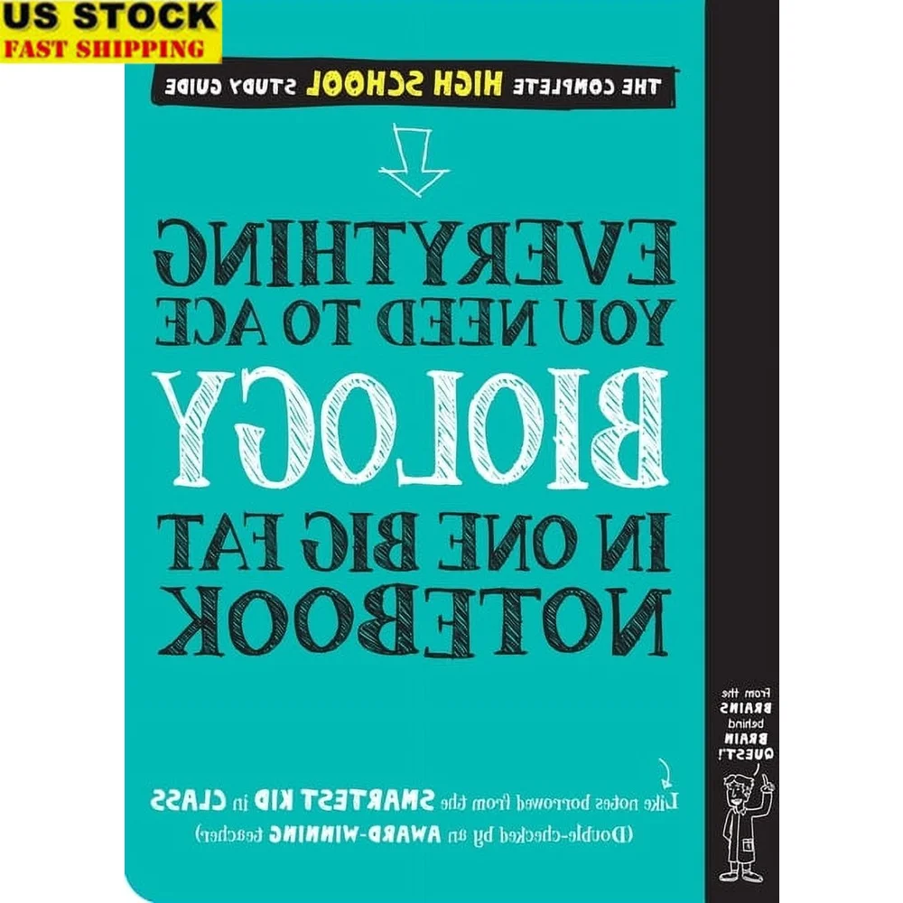 Big Fat Writing Notebook High School Biology Study with Diagrams Quizzes Mnemonic Devices Sketch Book Students and Artists 528
Big Fat Writing Notebook High School Biology Study with Diagrams Quizzes Mnemonic Devices Sketch Book Students and Artists 528
