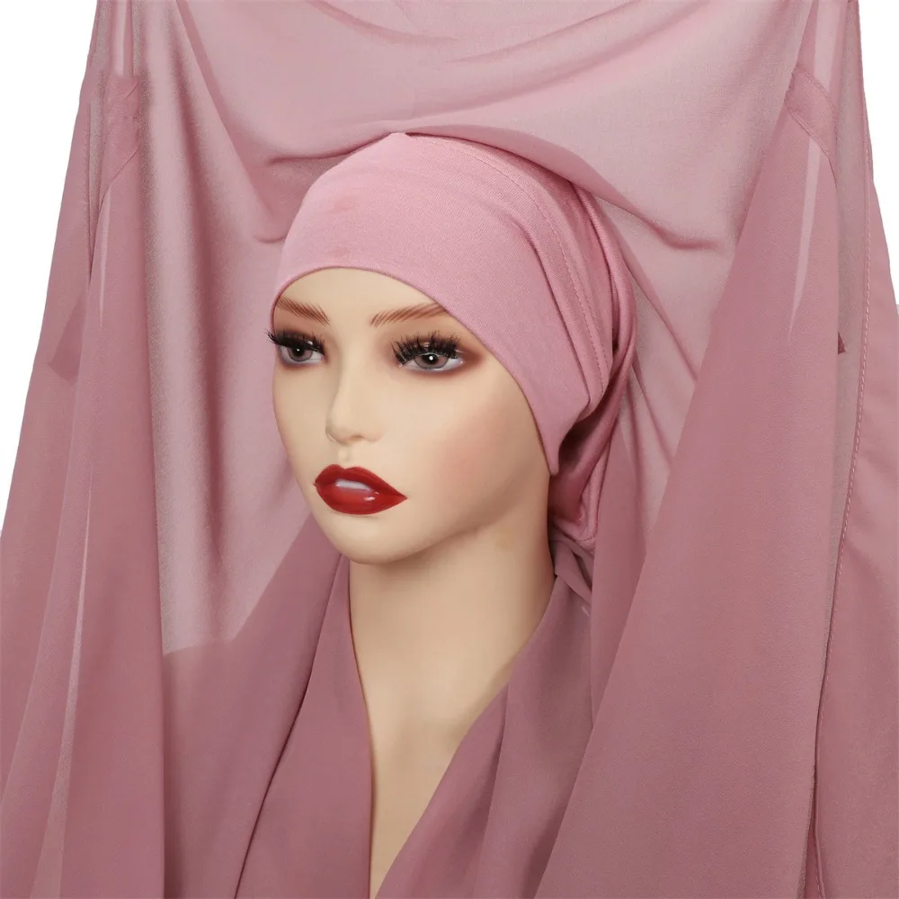 2in1 Instant Chiffon Hijab Scarf Bulit-In Magnets Solid Color Women Chiffon Shawl Easy To Wear with Undercap
2in1 Instant Chiffon Hijab Scarf Bulit-In Magnets Solid Color Women Chiffon Shawl Easy To Wear with Undercap