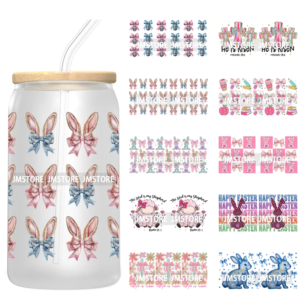 Glitter Coquette Peeps Easter Bunny Rabbit UV DTF Sticker For 16OZ Libbey Glass Cup Can Wrap Transfer Stickers Custom Labels
Glitter Coquette Peeps Easter Bunny Rabbit UV DTF Sticker For 16OZ Libbey Glass Cup Can Wrap Transfer Stickers Custom Labels