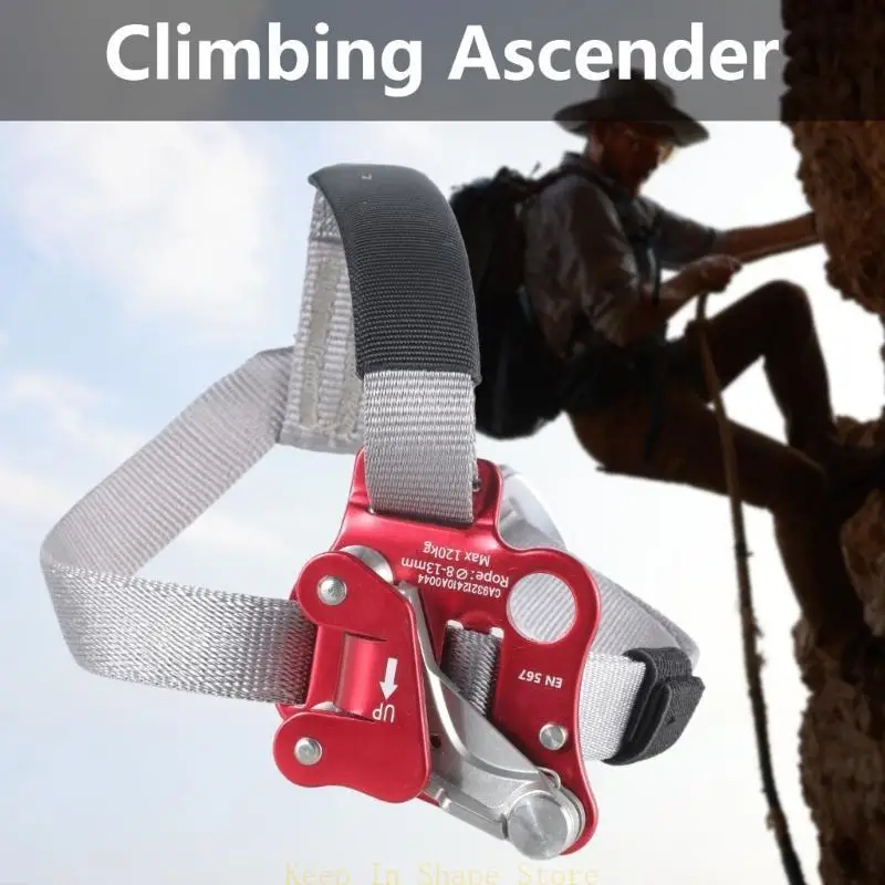 U1JC Outdoor Safety Rock Climbing Foot Ascender Riser with Pedal Belt Grasp Rope Gear 
U1JC Outdoor Safety Rock Climbing Foot Ascender Riser with Pedal Belt Grasp Rope Gear