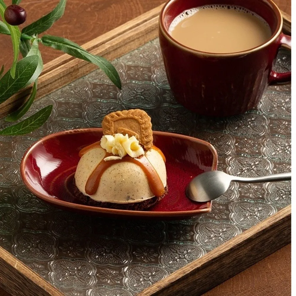 Japanese Style Teaspoon Tray Vintage Kiln Glaze Ceramic Spoon Holder Decorative Salad Seasoning Dish Kitchen Use
Japanese Style Teaspoon Tray Vintage Kiln Glaze Ceramic Spoon Holder Decorative Salad Seasoning Dish Kitchen Use