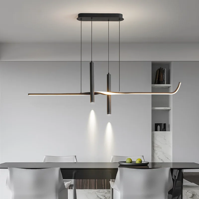Modern Led Pendant Lamp Simple Long Strip Dimmable Aluminium for Living Dining Table Room Kitchen Island Hanging Light Fixture
Modern Led Pendant Lamp Simple Long Strip Dimmable Aluminium for Living Dining Table Room Kitchen Island Hanging Light Fixture