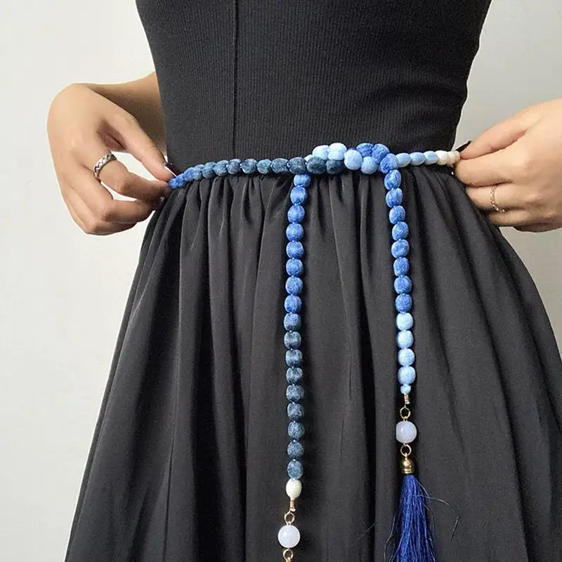 New Women Long Rope Waist Chain Belt Braided Long Tassel Decoration Dress Waist Rope Knotted String Waistband
New Women Long Rope Waist Chain Belt Braided Long Tassel Decoration Dress Waist Rope Knotted String Waistband