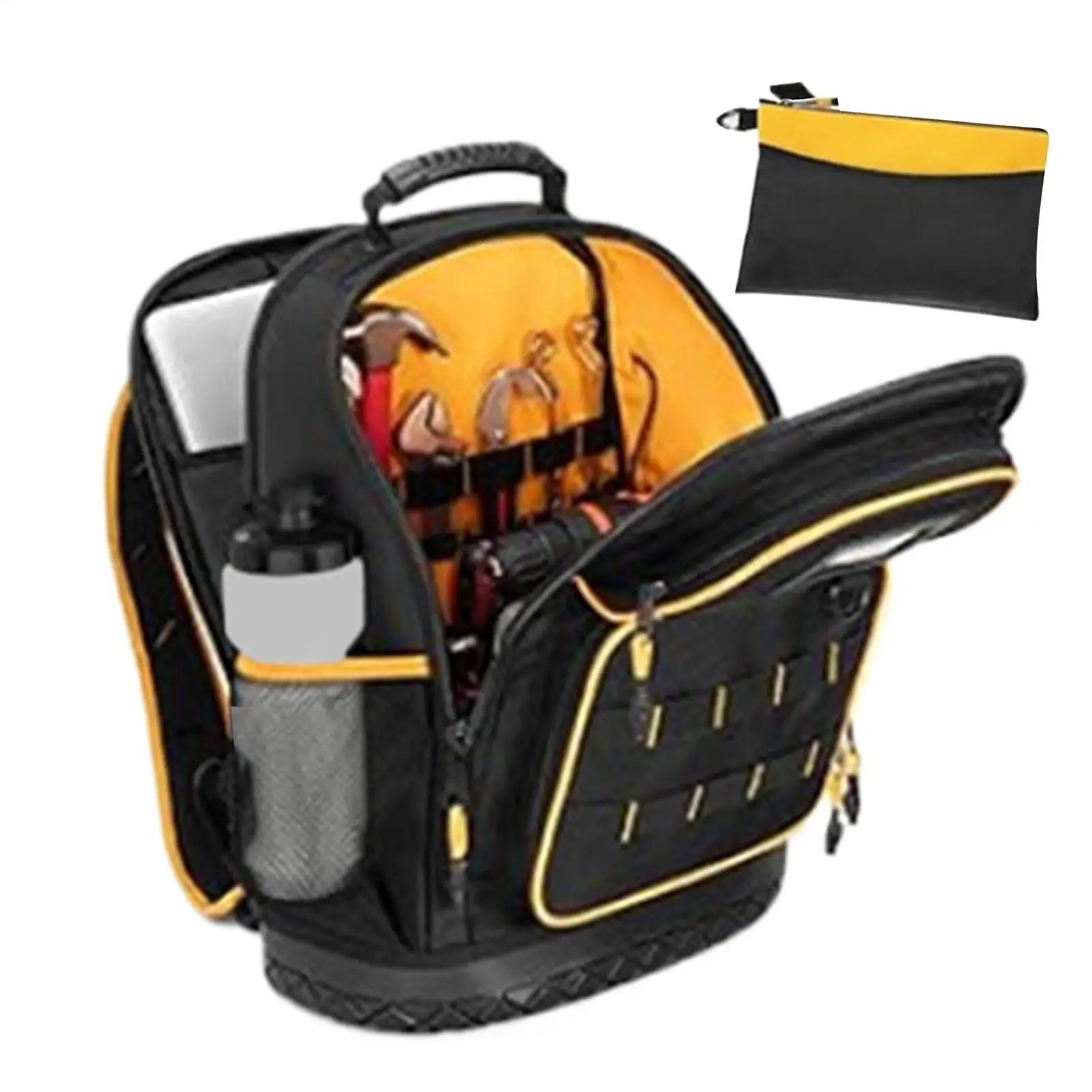 Hard-bottomed Tool Tote Backpack Rubber Base Heavy Duty Tool Organizer Electrician Plumber Maintenance Worker Tool Bag
Hard-bottomed Tool Tote Backpack Rubber Base Heavy Duty Tool Organizer Electrician Plumber Maintenance Worker Tool Bag
