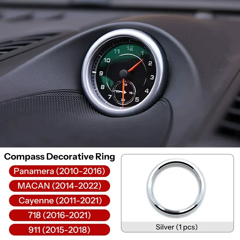 For Porsche Cayenne 2011-2021 Macan Panamera 911 718 Aluminium Alloy Car Clock Stopwatch Compass Sticker Decoration Ring Trim
For Porsche Cayenne 2011-2021 Macan Panamera 911 718 Aluminium Alloy Car Clock Stopwatch Compass Sticker Decoration Ring Trim
