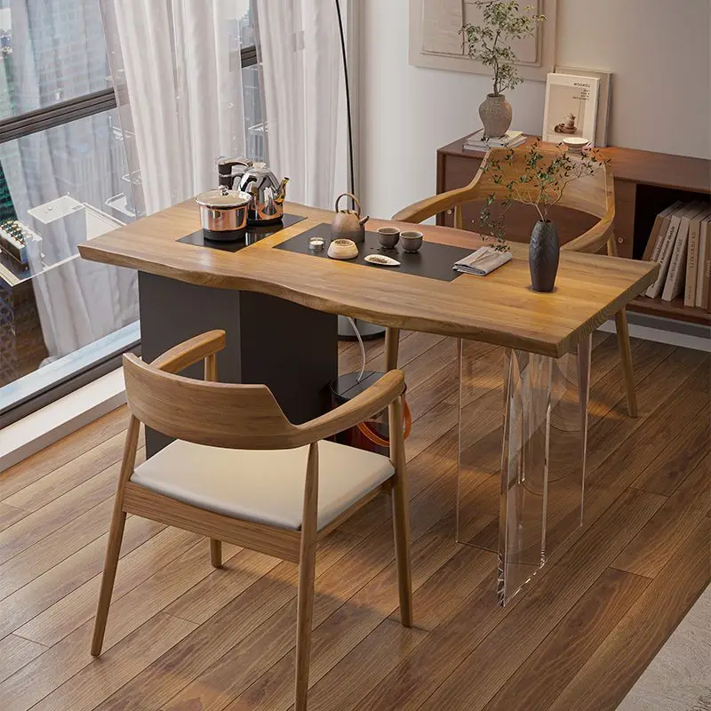 Новый китайский чайный столик из цельного дерева и стул для маленькой квартиры, чайный столик кунг-фу
Новый китайский чайный столик из цельного дерева и стул для маленькой квартиры, чайный столик кунг-фу