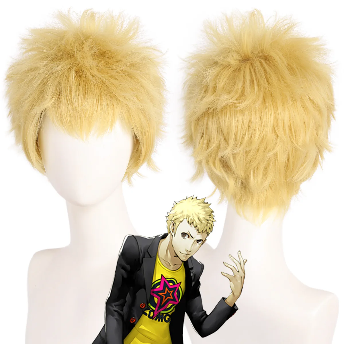Short Blonde Synthetic Wig with Bangs Layered Fluffy Cosplay Costume Heat Resistant Fiber Hair Party Daily Use
Short Blonde Synthetic Wig with Bangs Layered Fluffy Cosplay Costume Heat Resistant Fiber Hair Party Daily Use