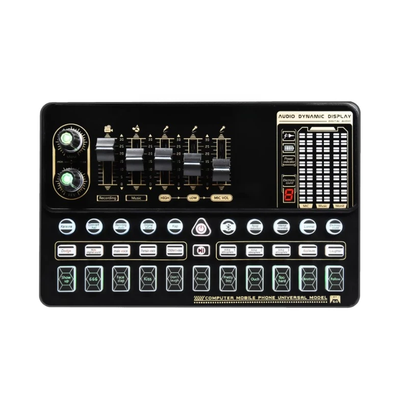 Professional Sound Card Universal Serial Bus Karaoke Portable Recording Studio Podcast Digital Audio
Professional Sound Card Universal Serial Bus Karaoke Portable Recording Studio Podcast Digital Audio