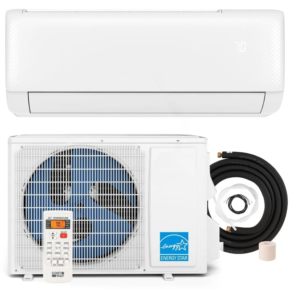 Инверторный кондиционер-сплит 12 000 BTU с тепловым насосом, Energy Star 21 SEER2, таймер 24 часа, функция самоочистки, индивидуальная настройка
Инверторный кондиционер-сплит 12 000 BTU с тепловым насосом, Energy Star 21 SEER2, таймер 24 часа, функция самоочистки, индивидуальная настройка